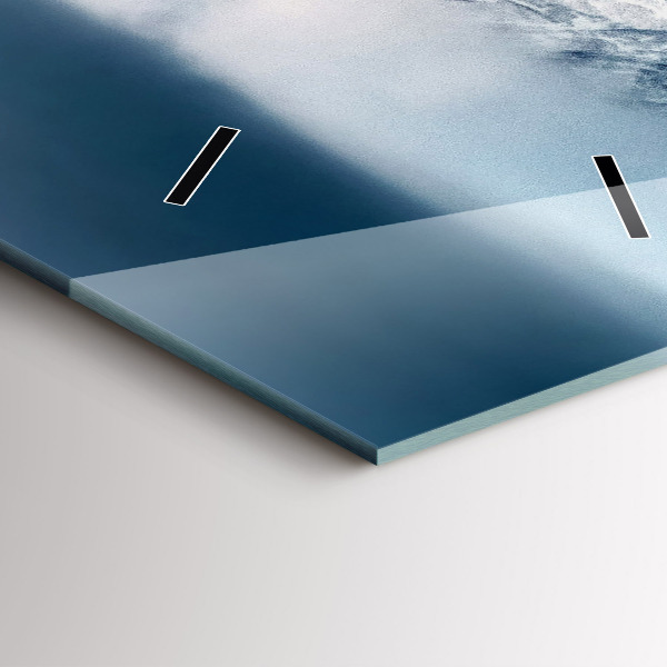 Vertikale Uhr mit motiv Tatra-Gebirge im Winterpanorama