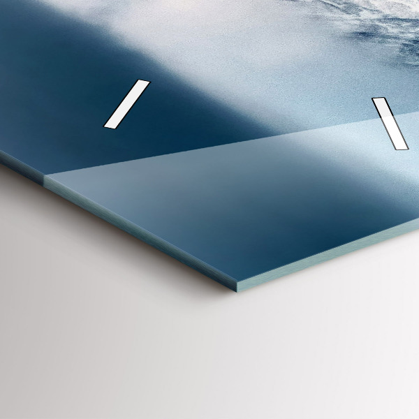 Vertikale Uhr mit motiv Tatra-Gebirge im Winterpanorama