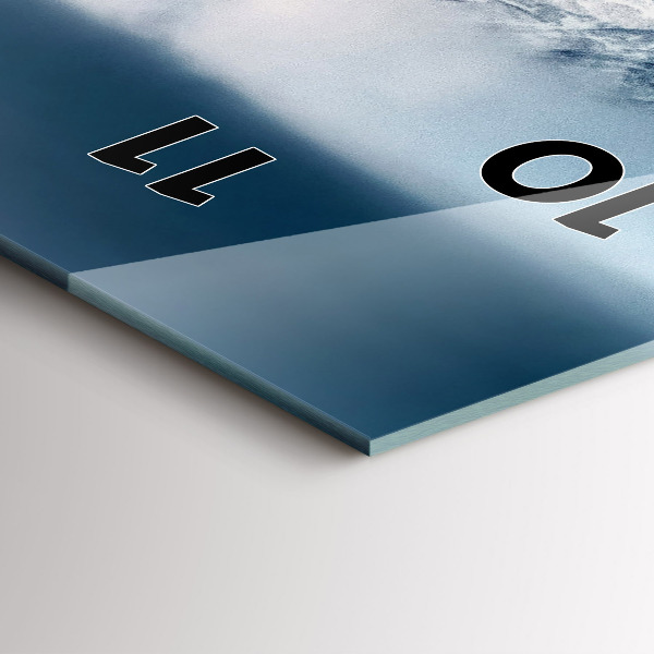 Vertikale Uhr mit motiv Tatra-Gebirge im Winterpanorama