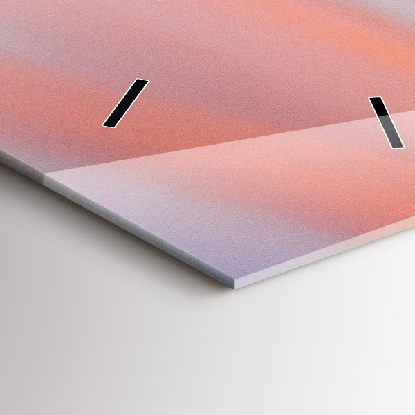 Vertikale Uhr mit motiv See aus der Vogelperspektive