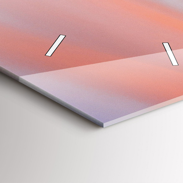 Vertikale Uhr mit motiv See aus der Vogelperspektive