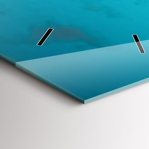 Vertikale Uhr mit motiv Frau auf der Straße