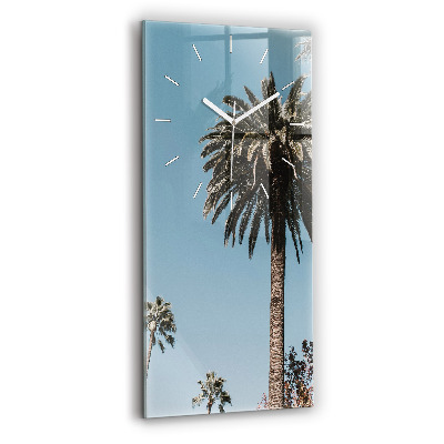 Vertikale Uhr mit motiv Palmen in Los Angeles