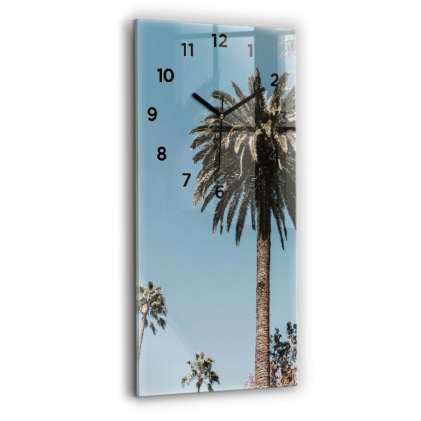Vertikale Uhr mit motiv Palmen in Los Angeles