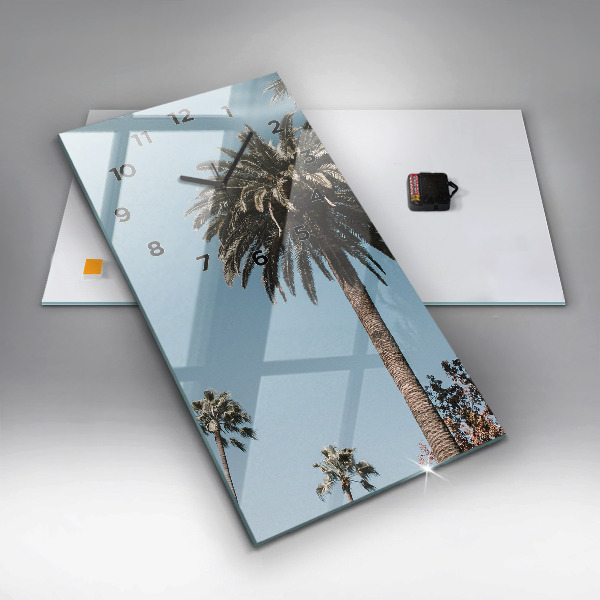 Vertikale Uhr mit motiv Palmen in Los Angeles