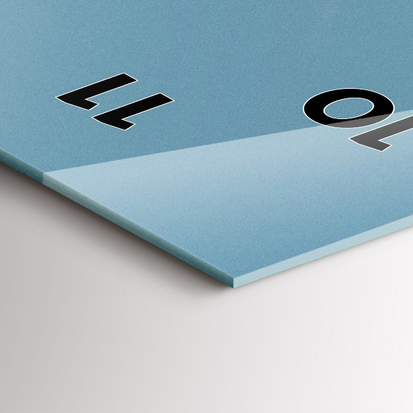 Vertikale Uhr mit motiv Palmen in Los Angeles