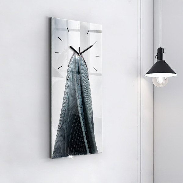 Vertikale Uhr mit motiv Mailänder Wolkenkratzer