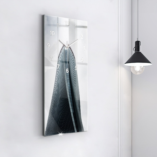 Vertikale Uhr mit motiv Mailänder Wolkenkratzer