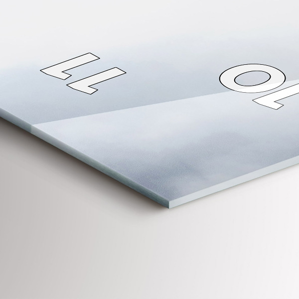 Vertikale Uhr mit motiv Mailänder Wolkenkratzer