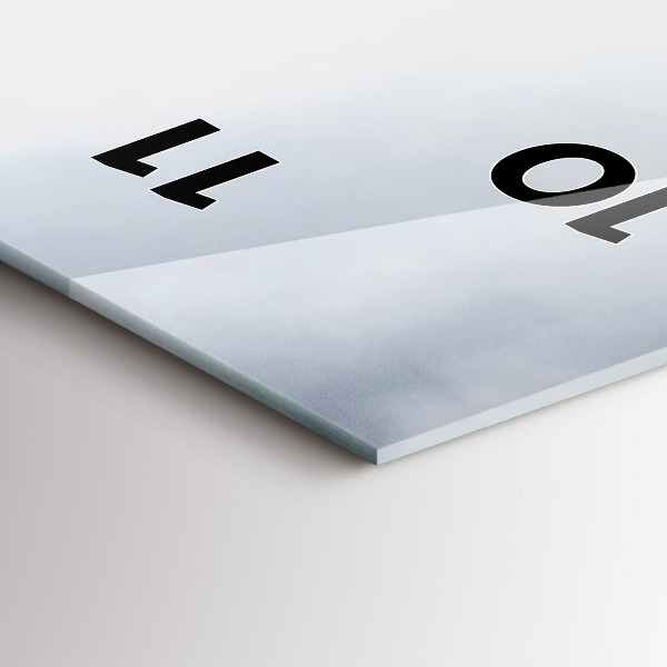 Vertikale Uhr mit motiv Mailänder Wolkenkratzer