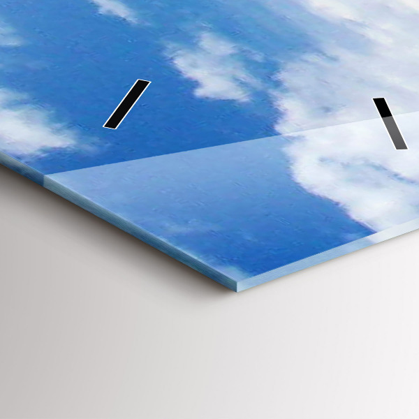 Vertikale Uhr mit motiv Versunkenes Wasserfahrzeug