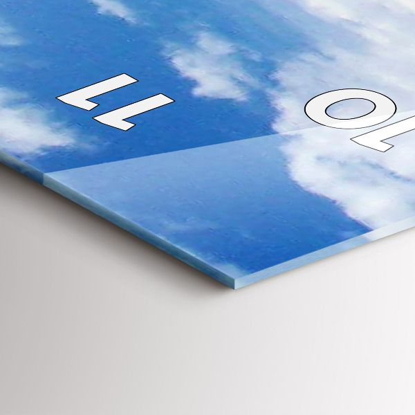 Vertikale Uhr mit motiv Versunkenes Wasserfahrzeug