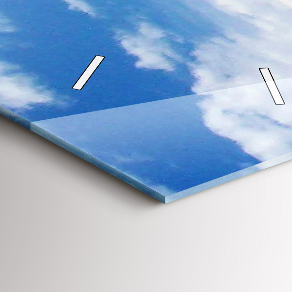 Vertikale Uhr mit motiv Versunkenes Wasserfahrzeug