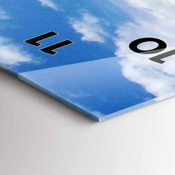 Vertikale Uhr mit motiv Versunkenes Wasserfahrzeug