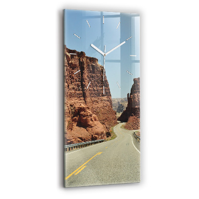 Vertikale Uhr Die Route 66 in den USA