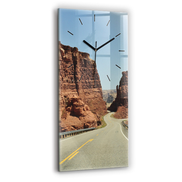 Vertikale Uhr Die Route 66 in den USA