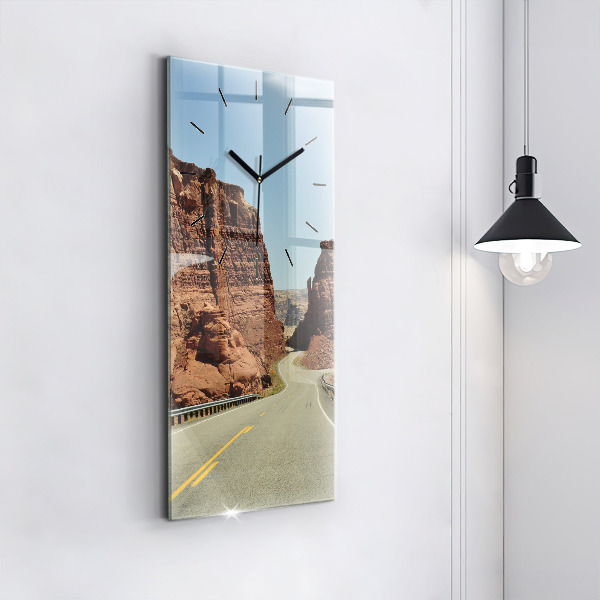 Vertikale Uhr Die Route 66 in den USA