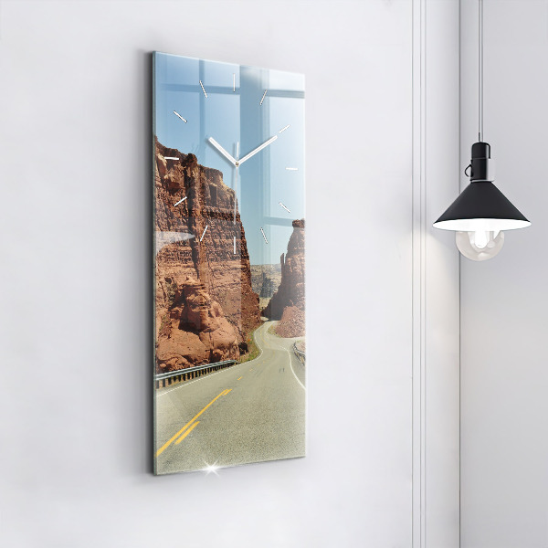 Vertikale Uhr Die Route 66 in den USA