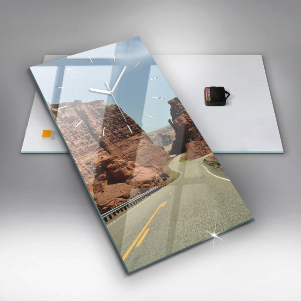 Vertikale Uhr Die Route 66 in den USA