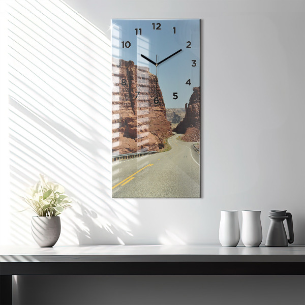 Vertikale Uhr Die Route 66 in den USA