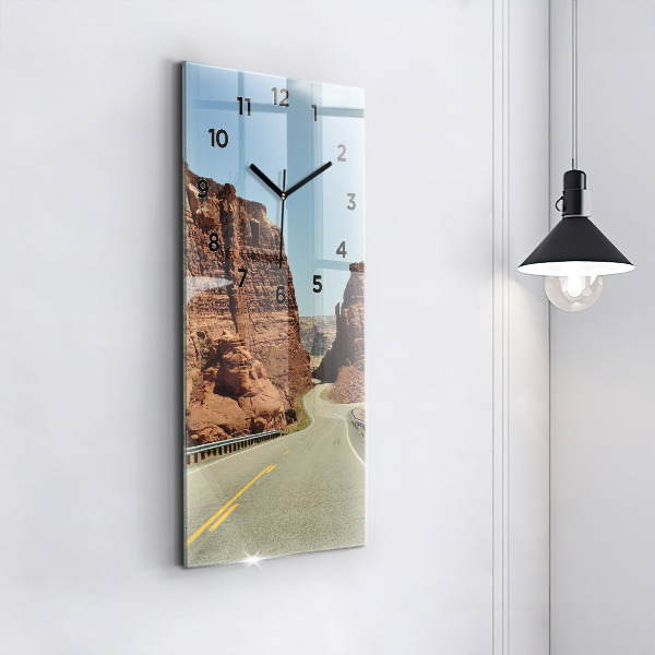 Vertikale Uhr Die Route 66 in den USA