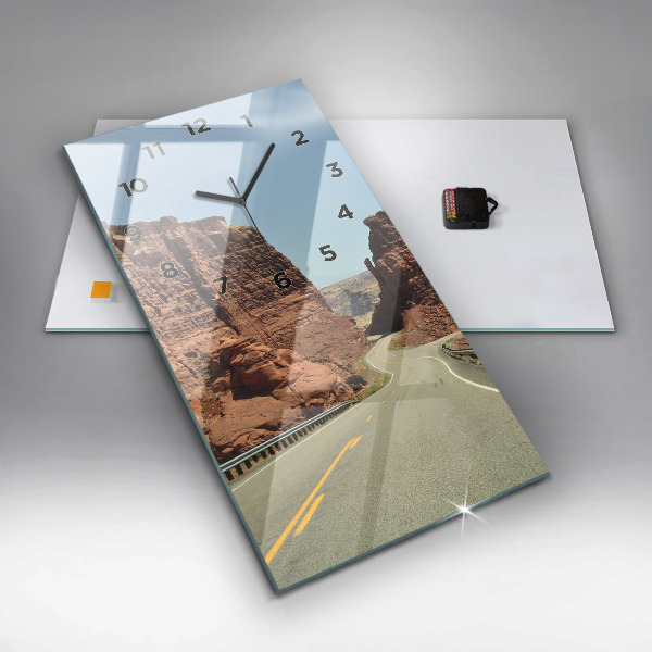 Vertikale Uhr Die Route 66 in den USA