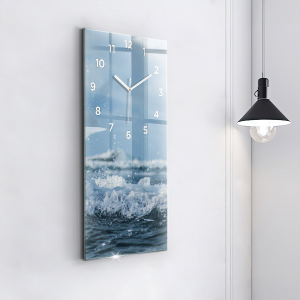 Vertikale Uhr mit motiv Wellenfotografie
