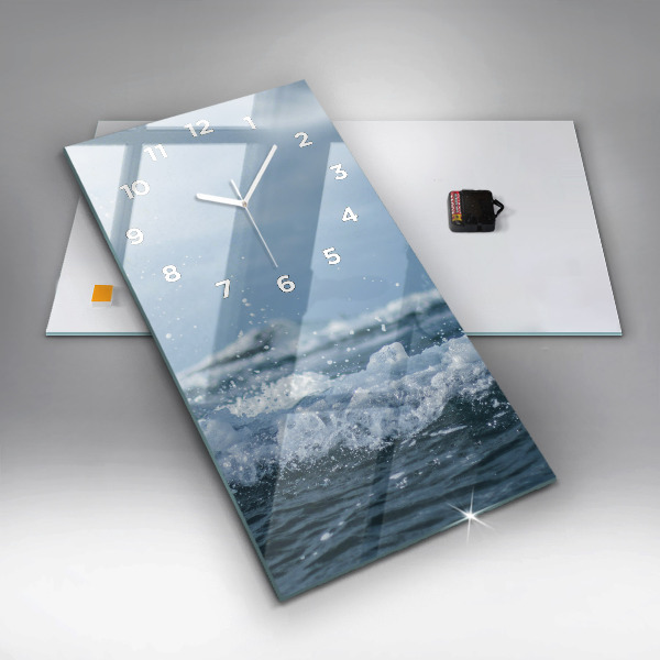 Vertikale Uhr mit motiv Wellenfotografie