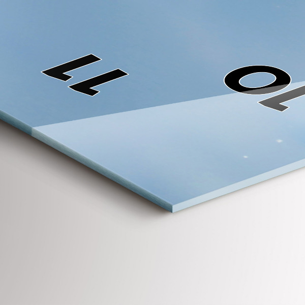 Vertikale Uhr mit motiv Wellenfotografie