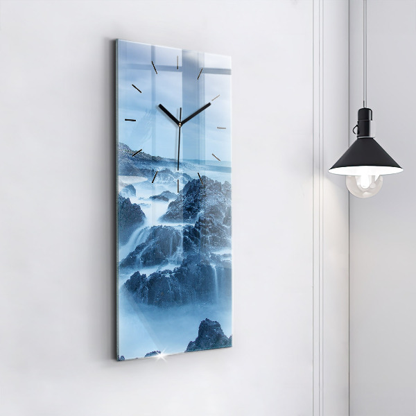 Vertikale Uhr mit motiv Leuchtturm