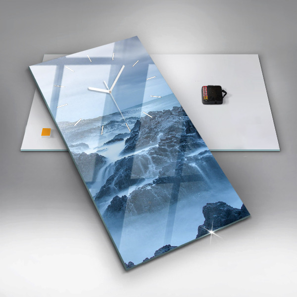 Vertikale Uhr mit motiv Leuchtturm