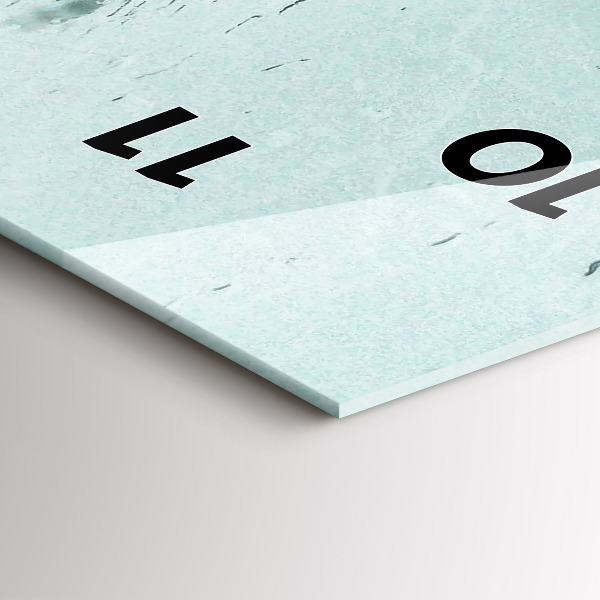 Vertikale Uhr mit motiv Verregnetes London