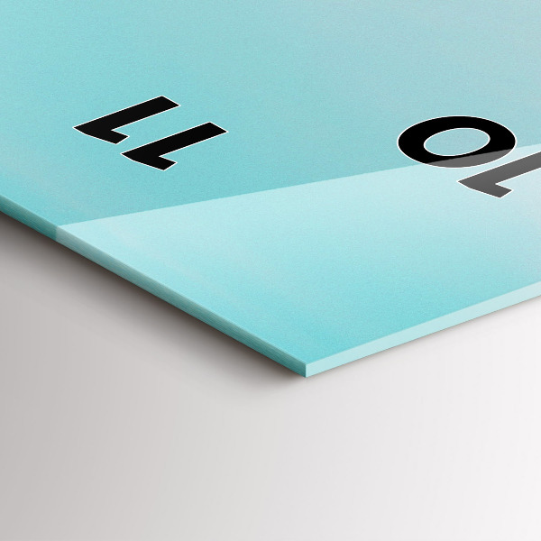 Vertikale Uhr mit motiv Telefonzelle