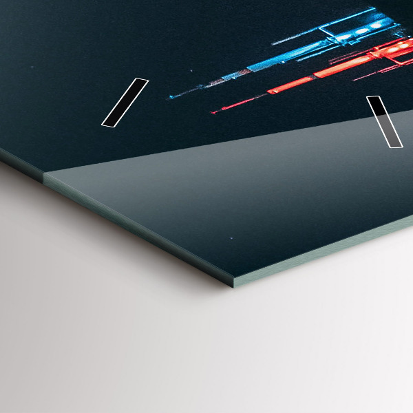 Vertikale Uhr mit motiv Chicago Stadtbild