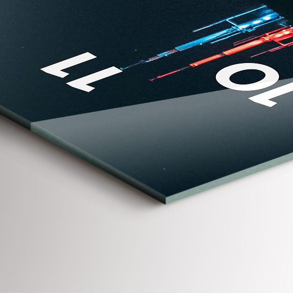 Vertikale Uhr mit motiv Chicago Stadtbild