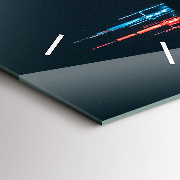 Vertikale Uhr mit motiv Chicago Stadtbild