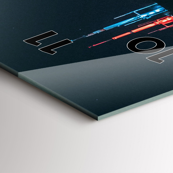 Vertikale Uhr mit motiv Chicago Stadtbild