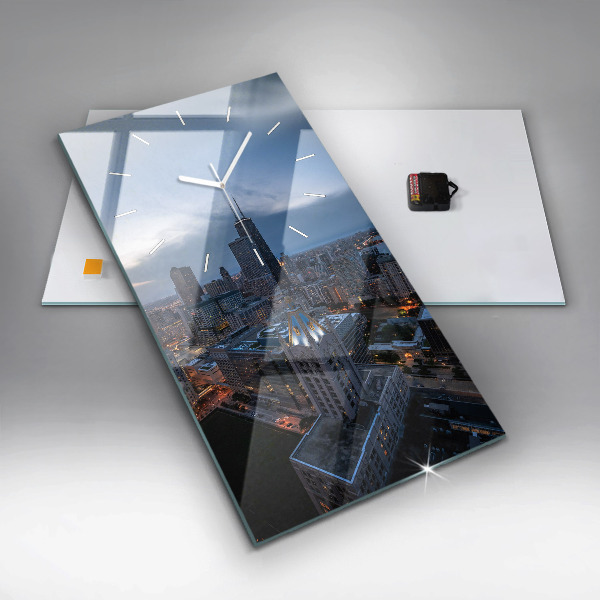 Vertikale Uhr mit motiv Foto von Chicago