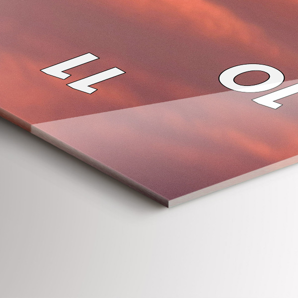 Vertikale Uhr mit motiv Skyline von Philadelphia