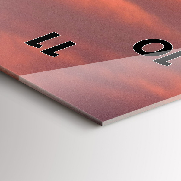 Vertikale Uhr mit motiv Skyline von Philadelphia