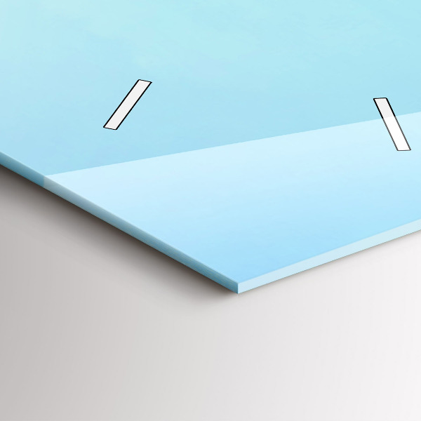 Vertikale Uhr mit motiv See mit Bergen