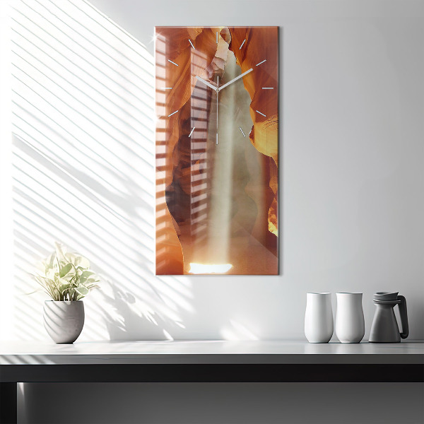 Vertikale Uhr mit motiv Wüstenschlucht