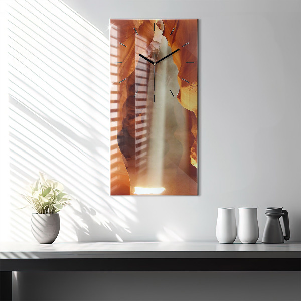 Vertikale Uhr mit motiv Wüstenschlucht