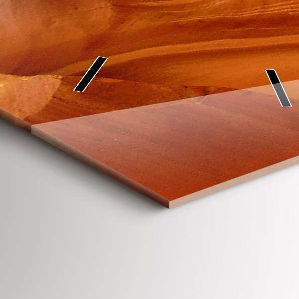 Vertikale Uhr mit motiv Wüstenschlucht