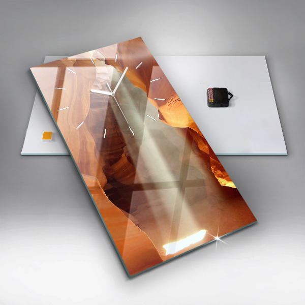 Vertikale Uhr mit motiv Wüstenschlucht