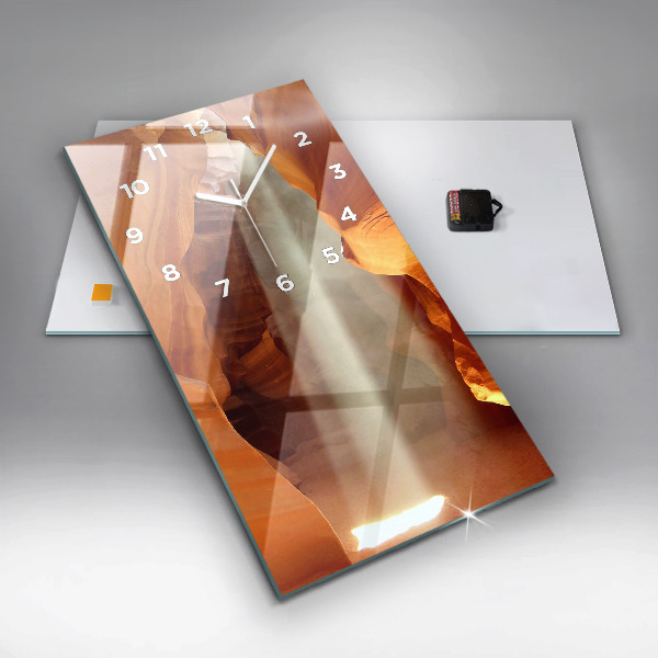 Vertikale Uhr mit motiv Wüstenschlucht