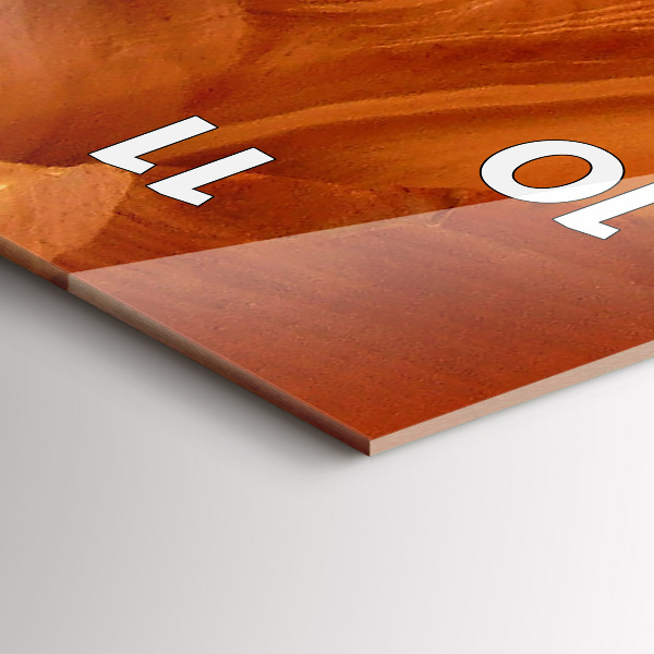 Vertikale Uhr mit motiv Wüstenschlucht