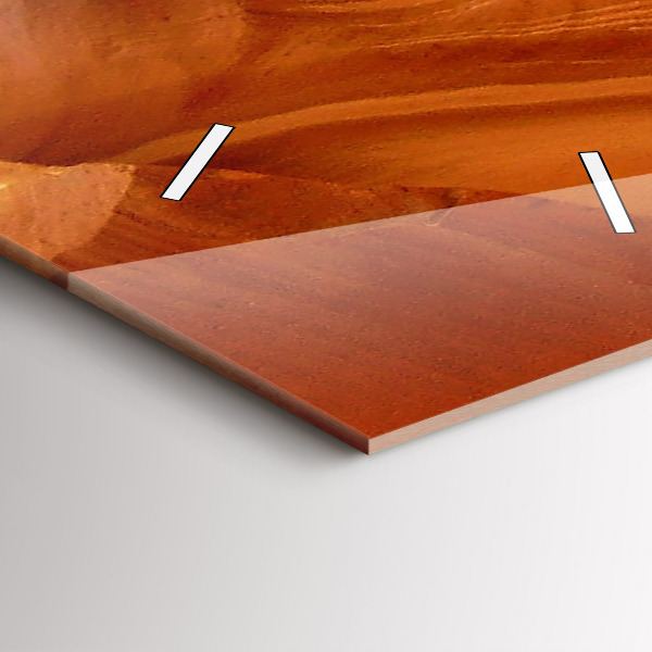 Vertikale Uhr mit motiv Wüstenschlucht