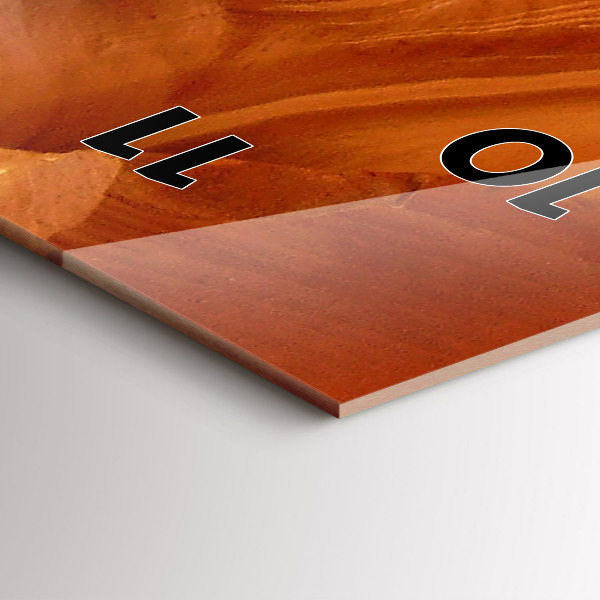 Vertikale Uhr mit motiv Wüstenschlucht