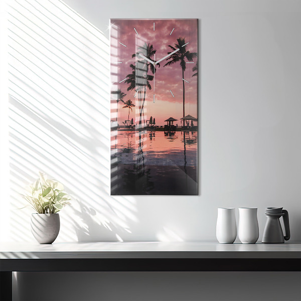 Vertikale Uhr Palmen auf Hawaii